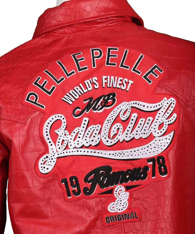 1978 Soda Club Pelle Pelle Red Leather Jacket