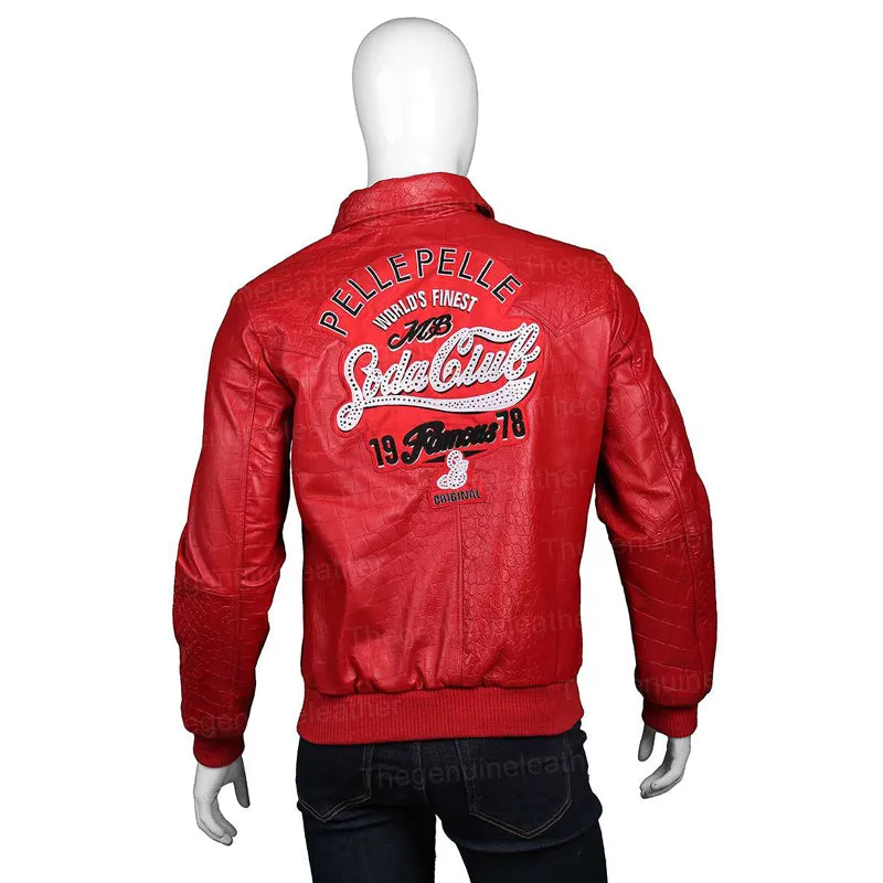 1978 Soda Club Pelle Pelle Red Leather Jacket