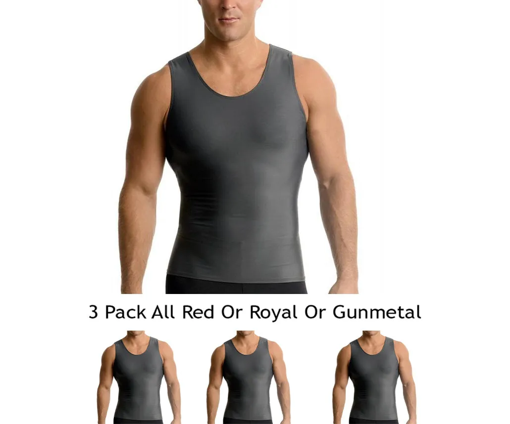 3-Pack Insta Slim Activewear Compression Muscle Tank Shirt MA0003BT