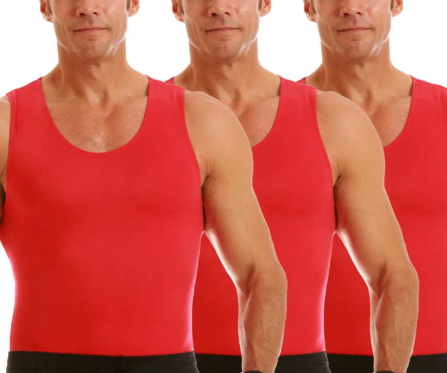 3-Pack Insta Slim Activewear Compression Muscle Tank Shirt MA0003BT