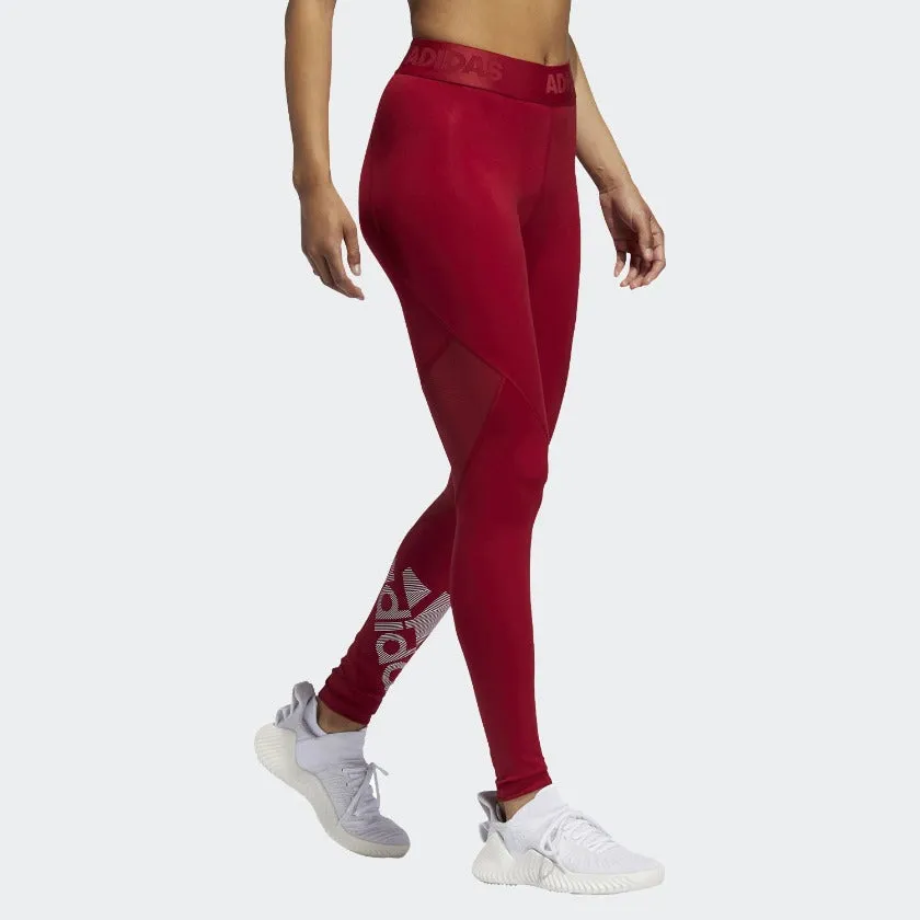 Adidas Women's Alphaskin Badge Sports Leggings FJ1960