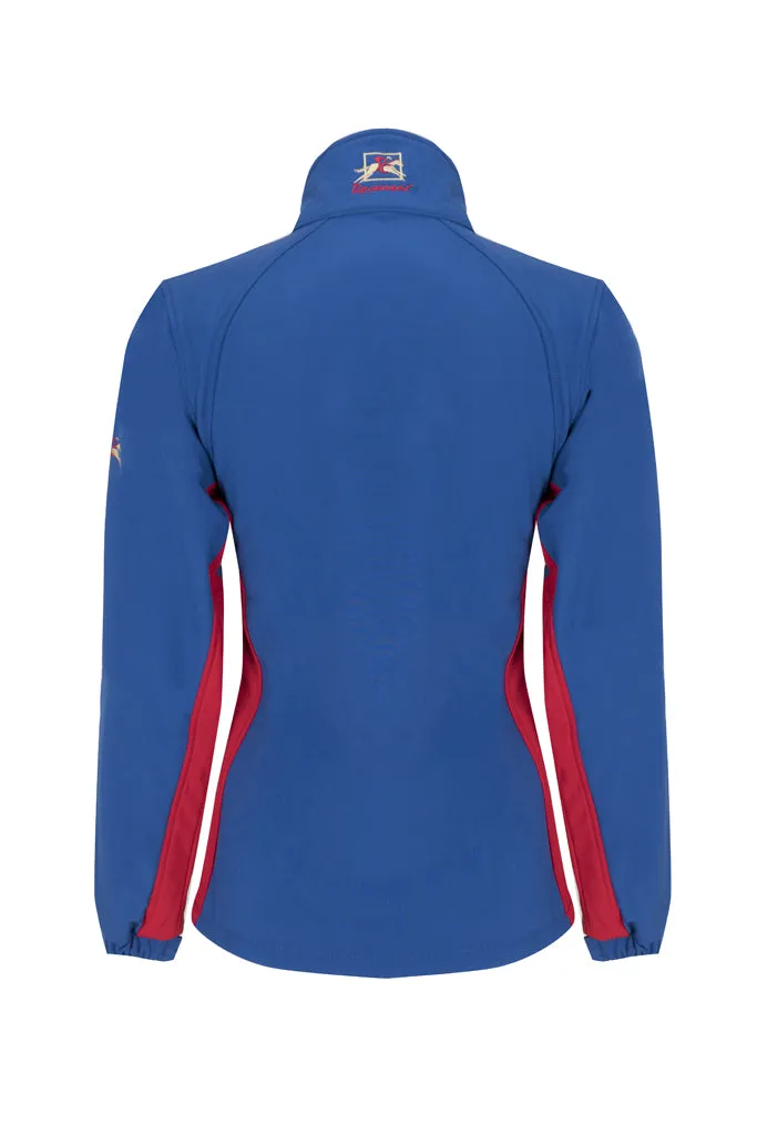 Adults Softshell Jacket - Royal Blue and Red