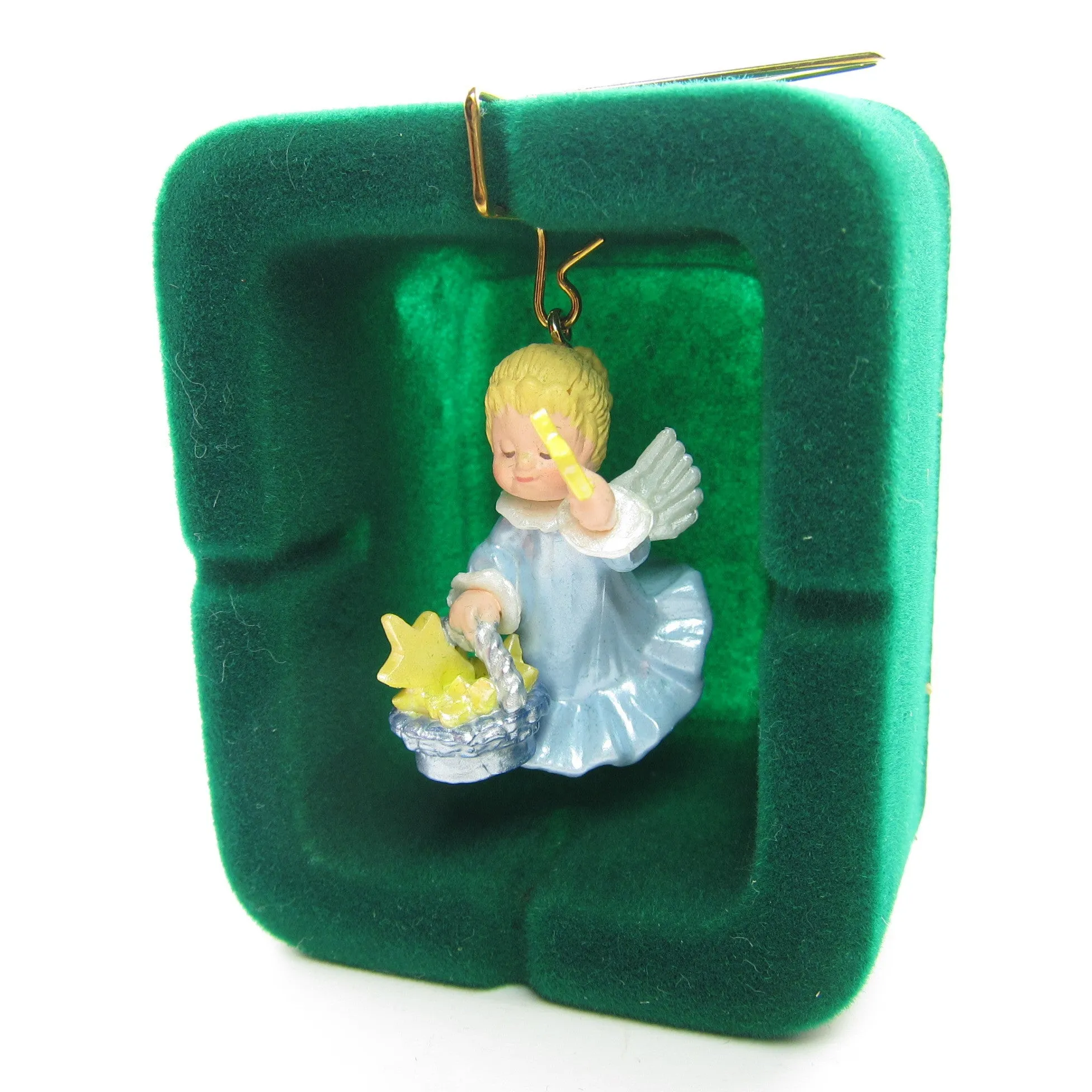 Angel Christmas Ornament Vintage Hallmark 1989 Little Star Bringer