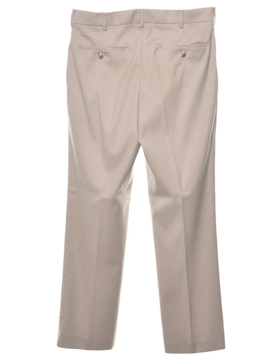 Axist Suit Beige Classic Trousers - W34 L32