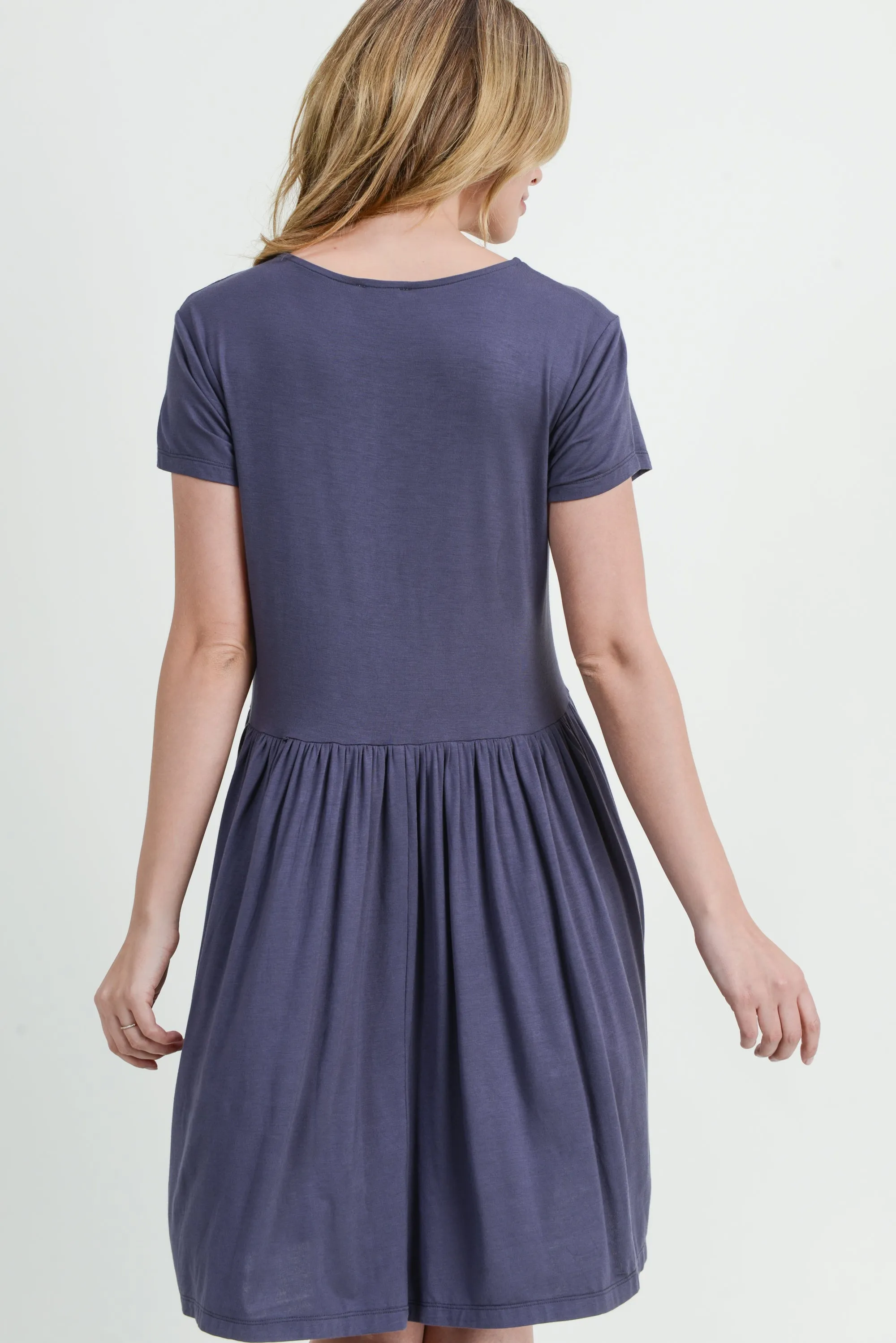 Babydoll Short Sleeve Swing Dress