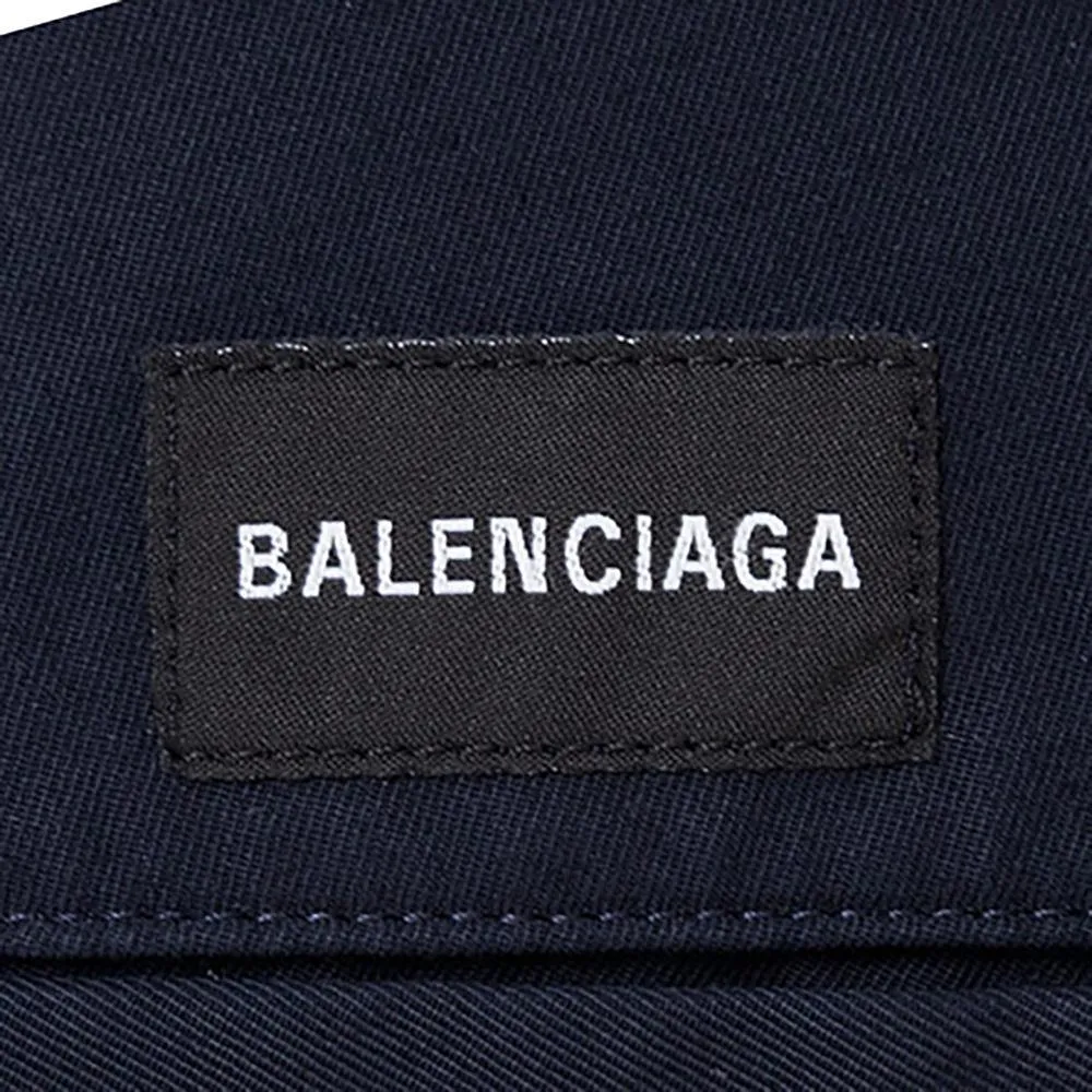 Balenciaga Men's Casual Chino Cotton Trousers Blue