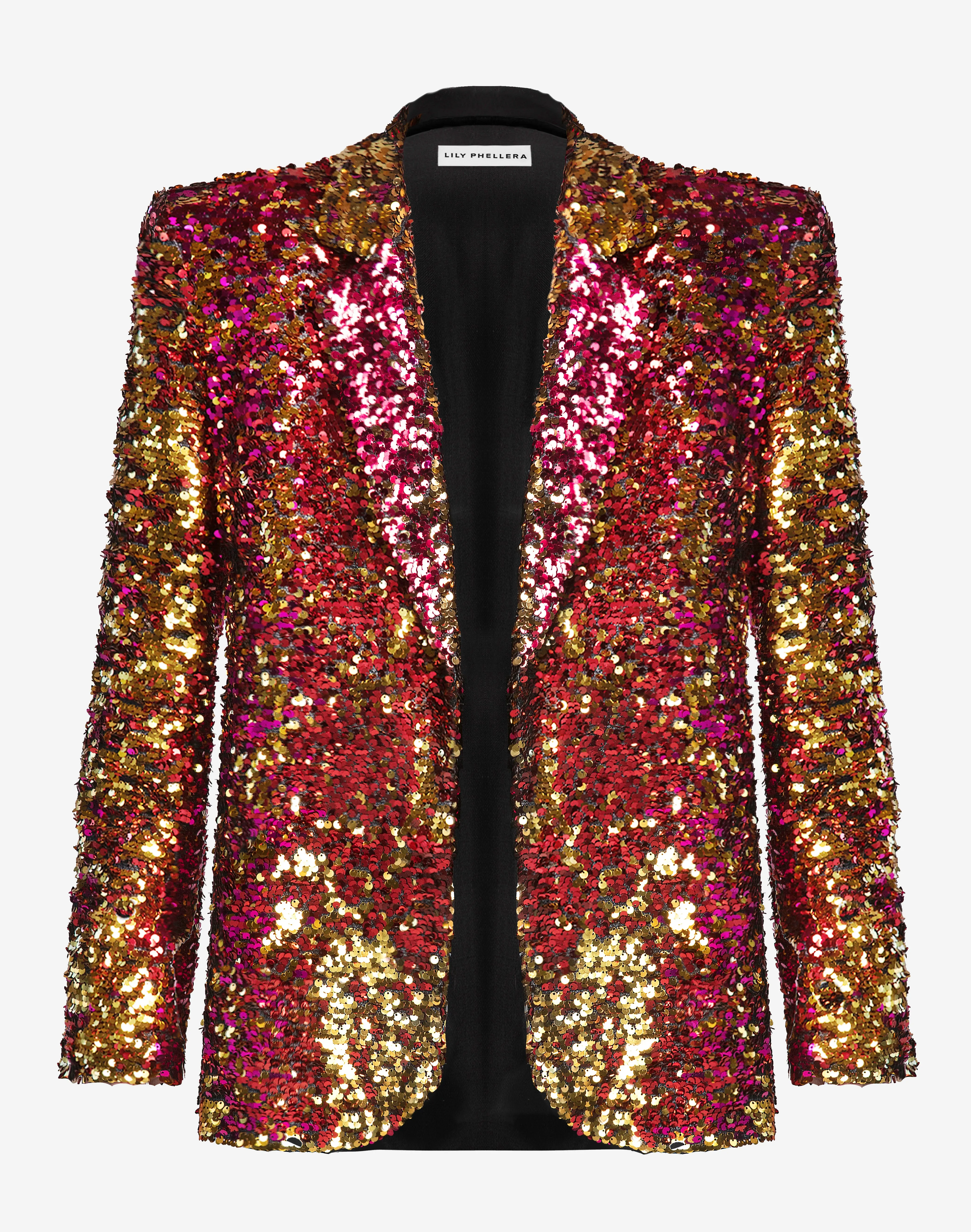 BELLUCCI SINGLE BREASTED MULTICOLOUR SEQUIN BLAZER