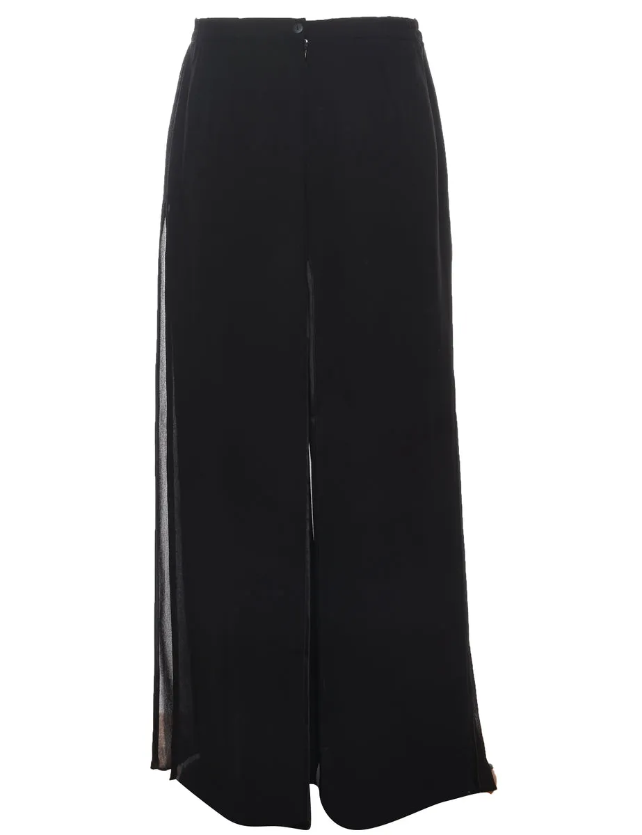 Black Culotte Trousers - W28 L31