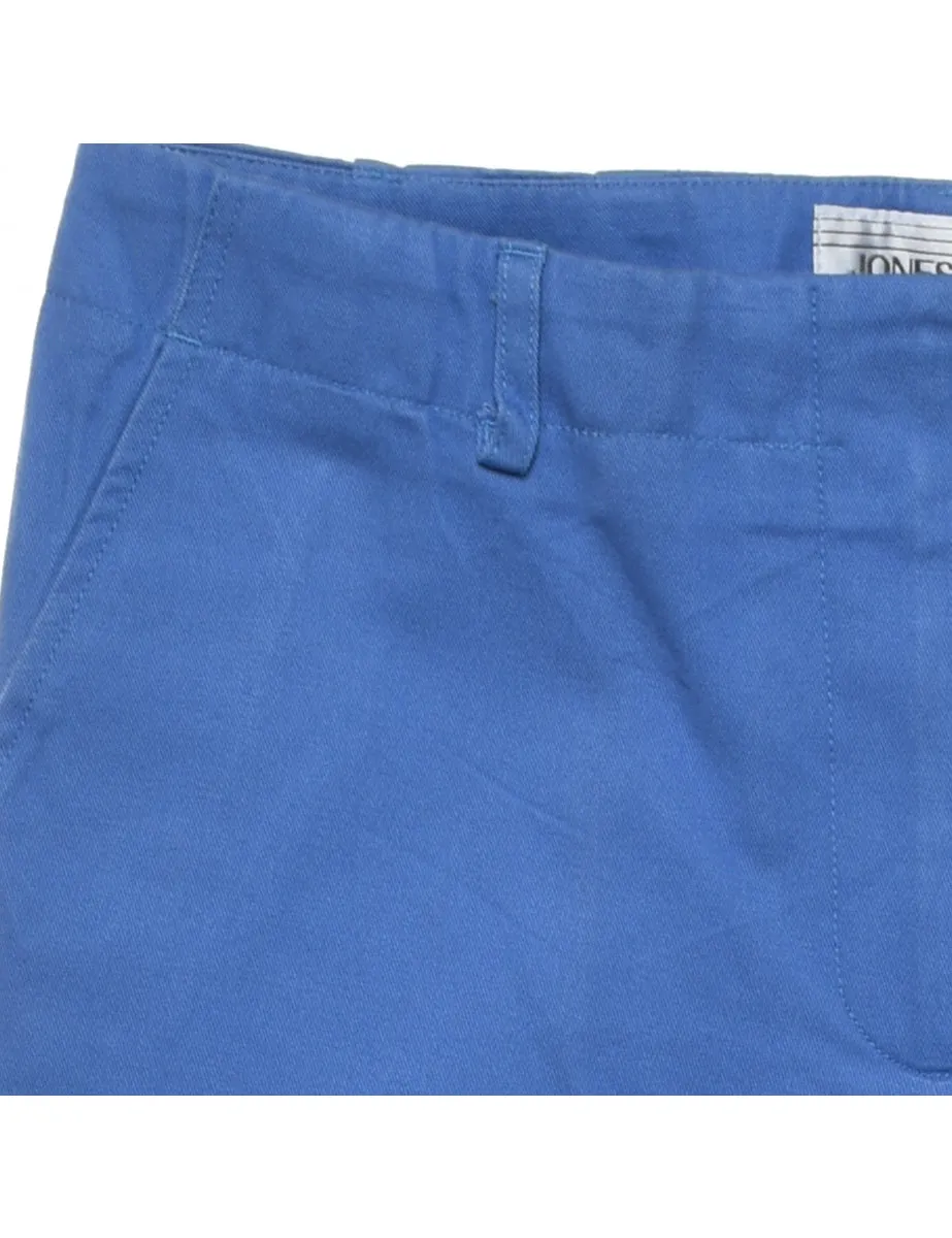 Blue Casual Flared Trousers - W32 L32