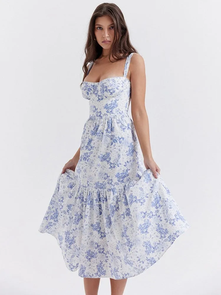 Bluebell Elegance Floral Dress