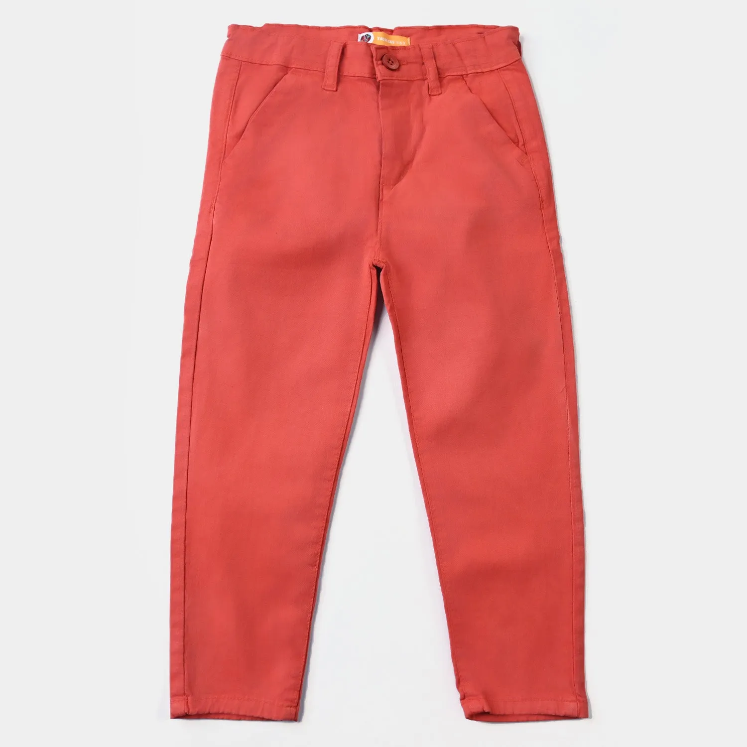 Boys Cotton Pant Solid Red