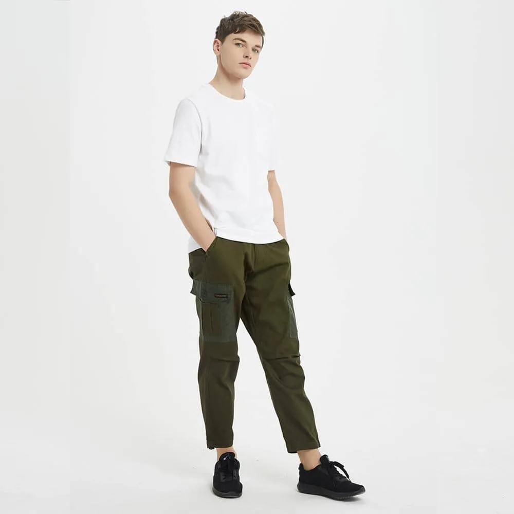 Boysnextdoor 3 Way Patchwork Cargo Chino Pants Green