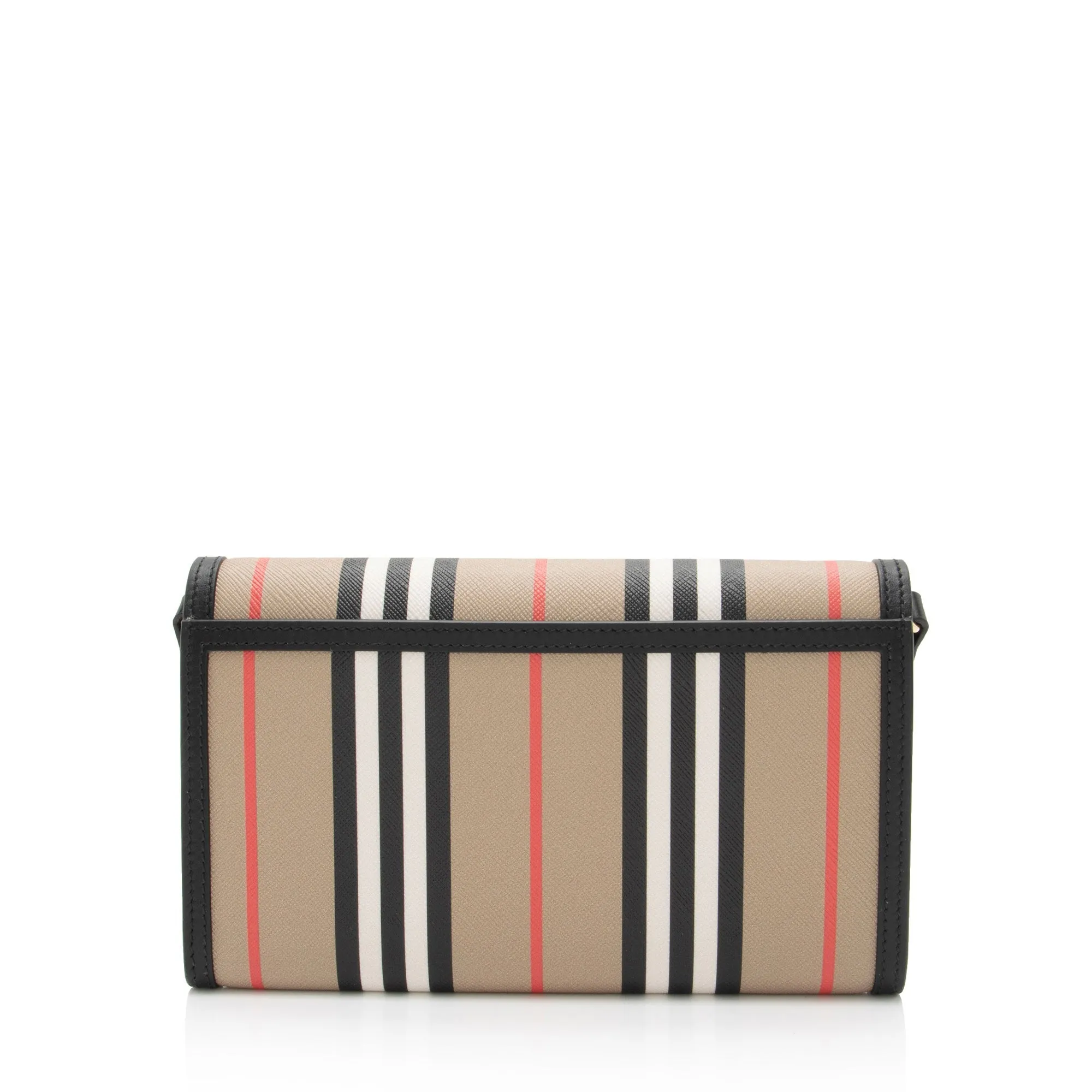 Burberry E-Canvas Icon Stripe Hannah Wallet on Strap