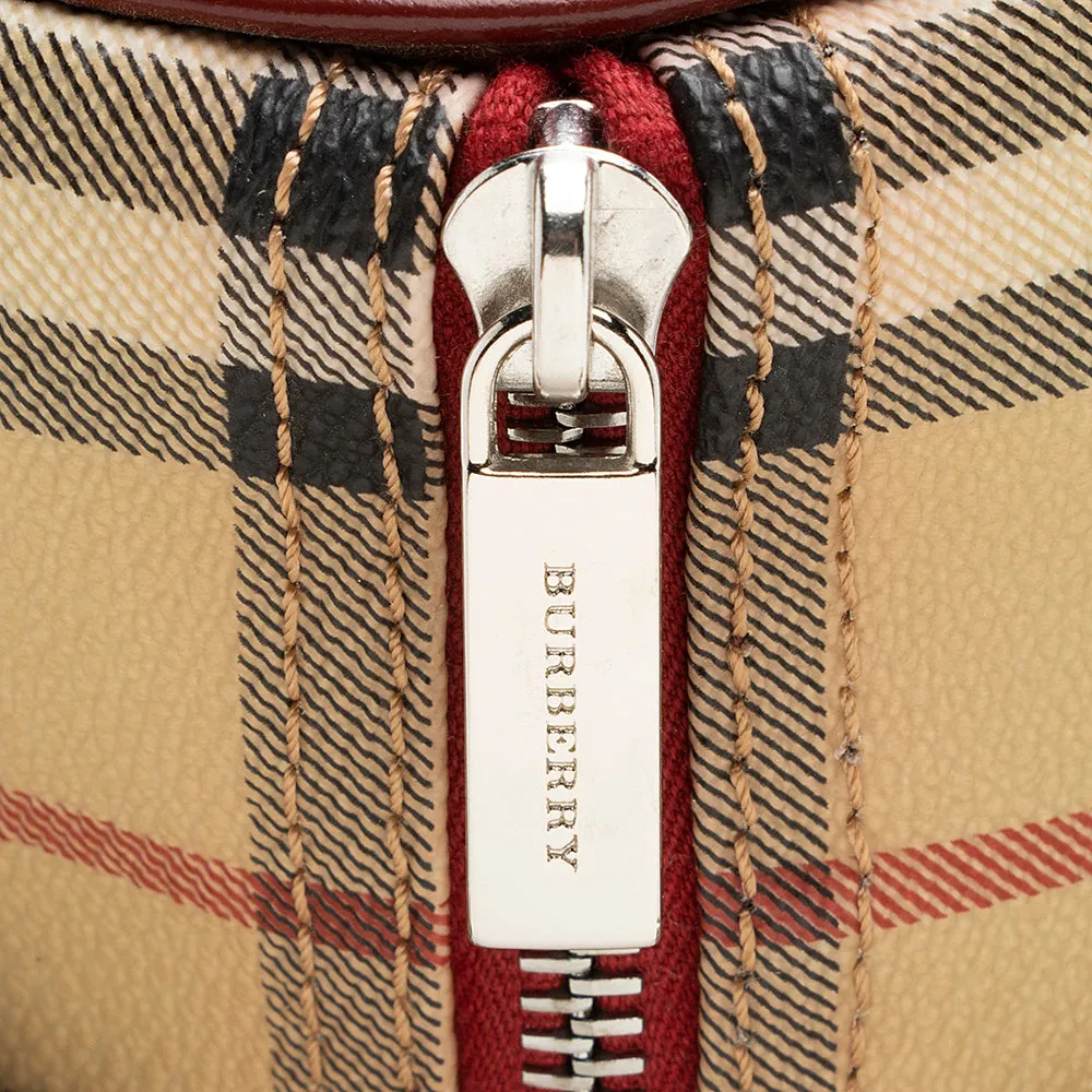 Burberry Haymarket Chester Small Bowling Satchel (SHF-19793)