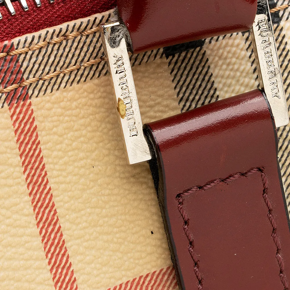 Burberry Haymarket Chester Small Bowling Satchel (SHF-19793)