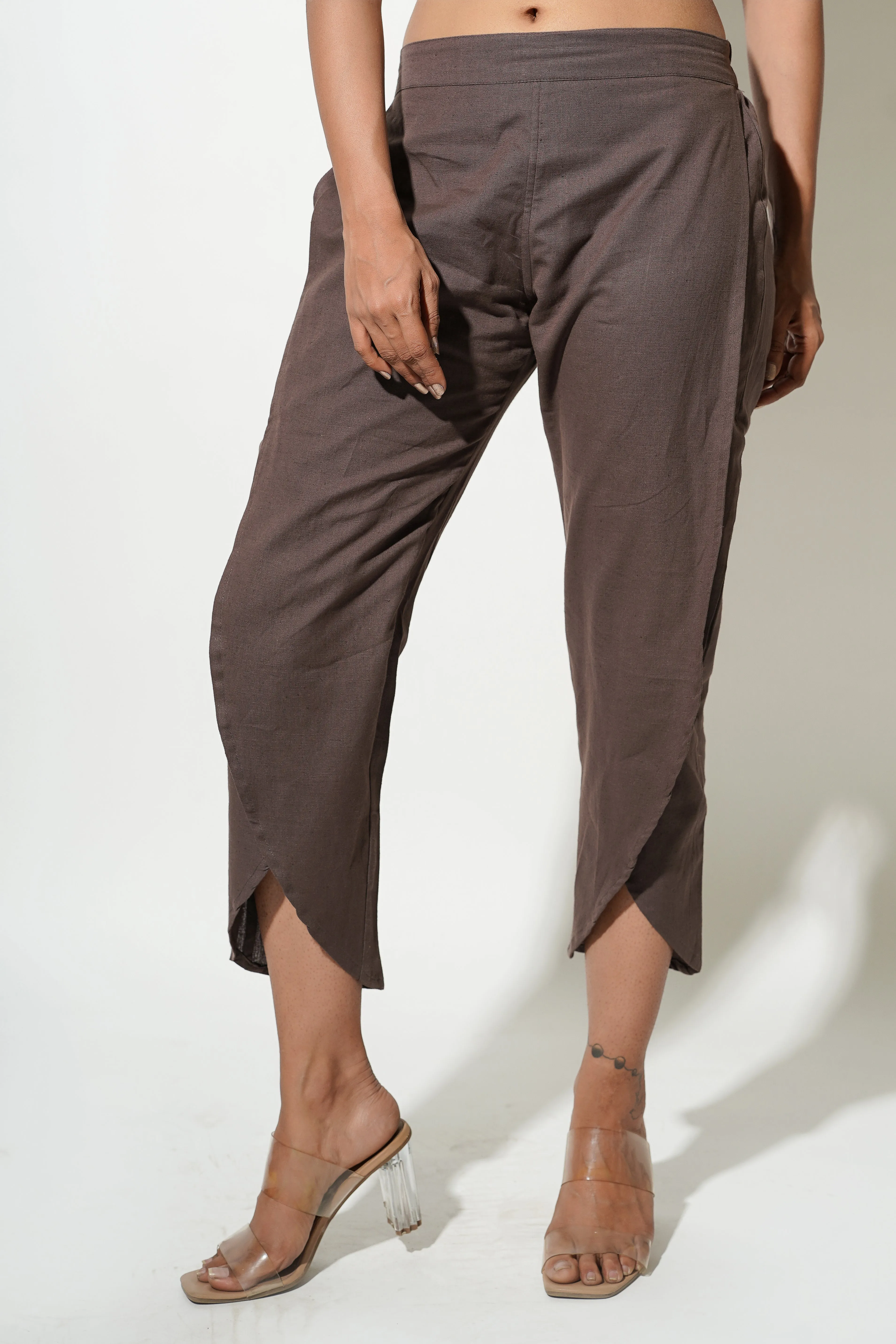 Burgundy Women's Tulip Trousers