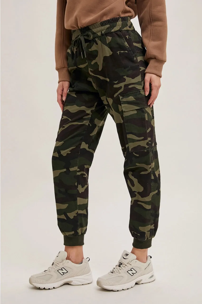 Camo Cargo Jogger Pants