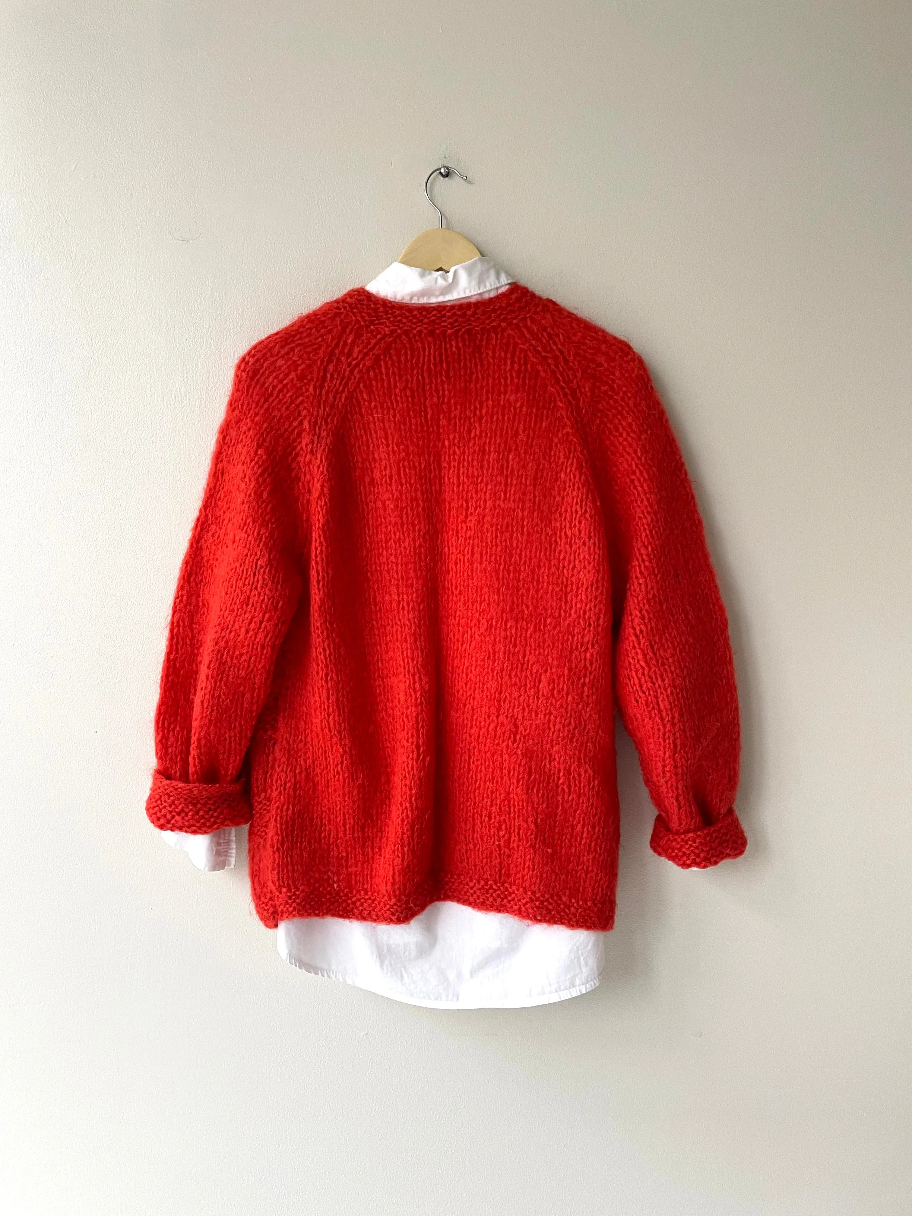 Cherries in the Snow Mohair Cardigan | 1960s