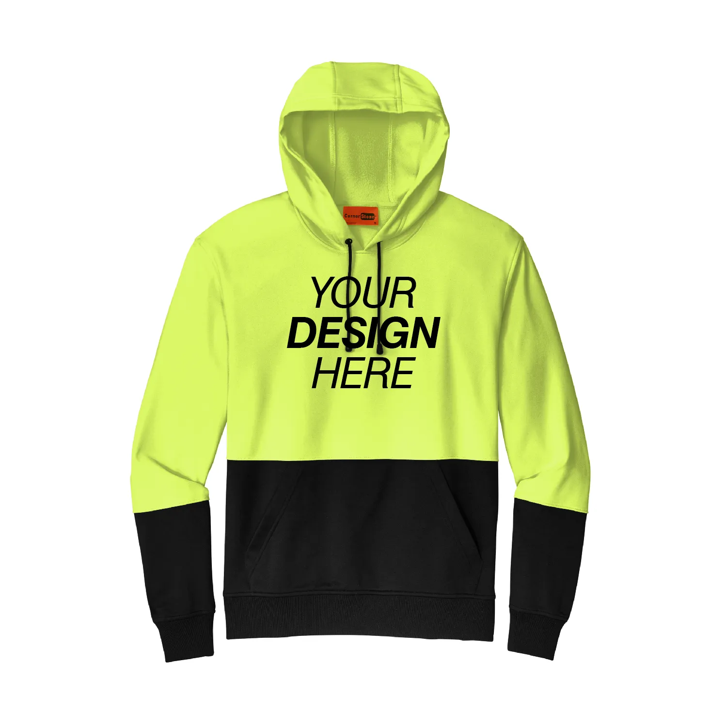 CornerStone® Enhanced Visibility Fleece Pullover Hoodie