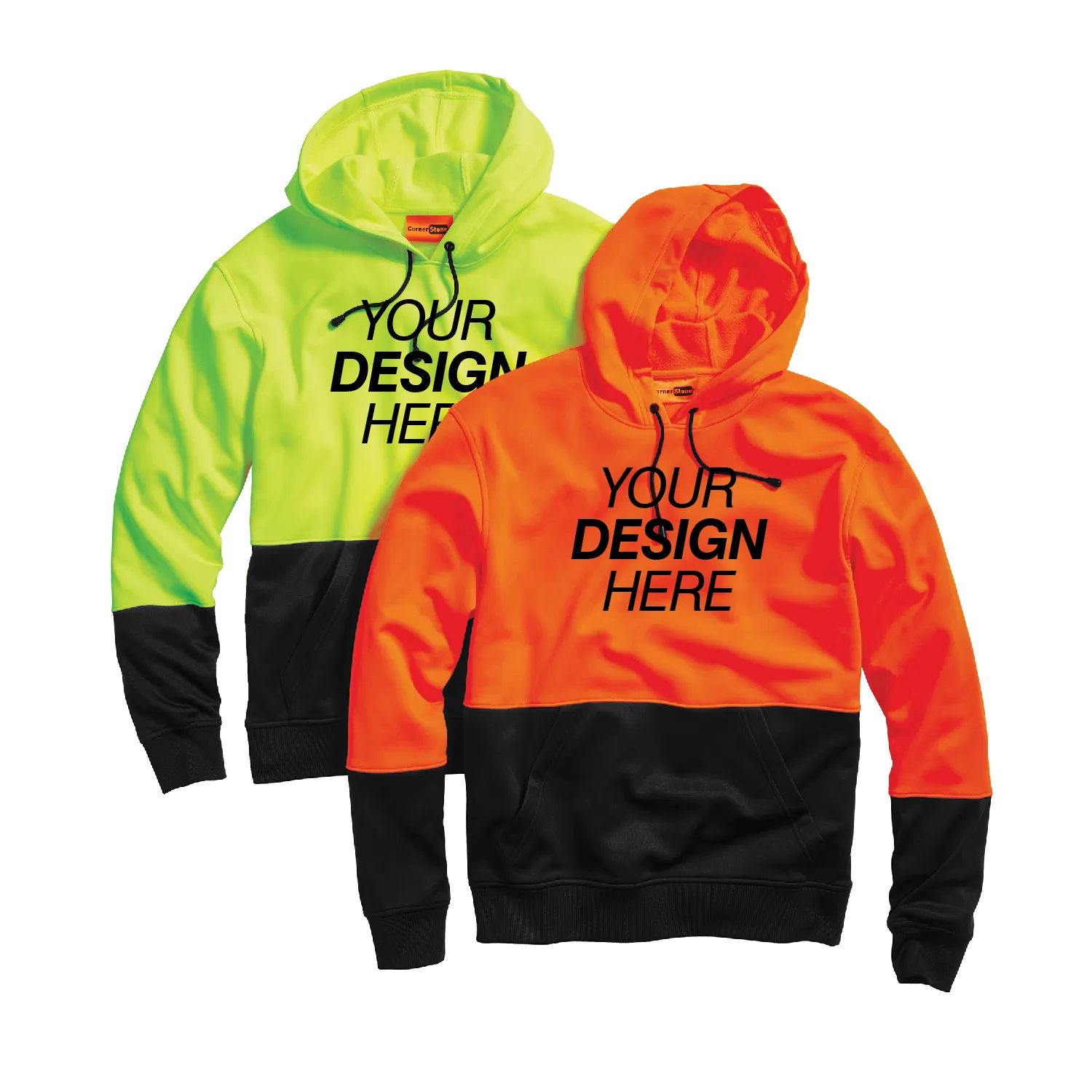 CornerStone® Enhanced Visibility Fleece Pullover Hoodie