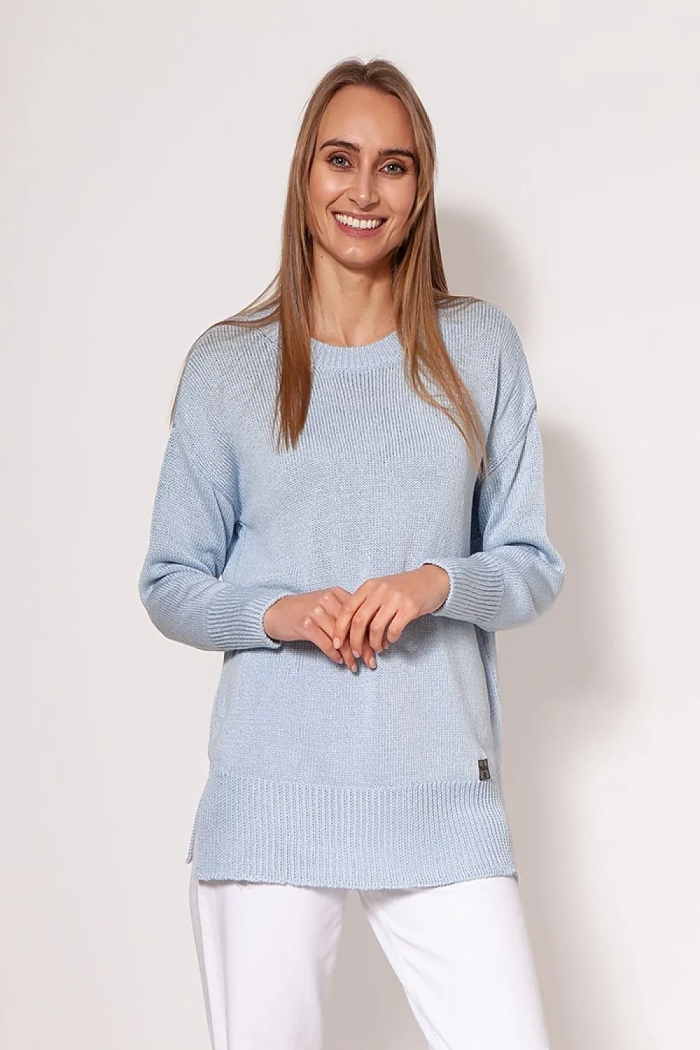 Cosy Thigh-Length Knit Jumper