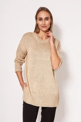 Cosy Thigh-Length Knit Jumper