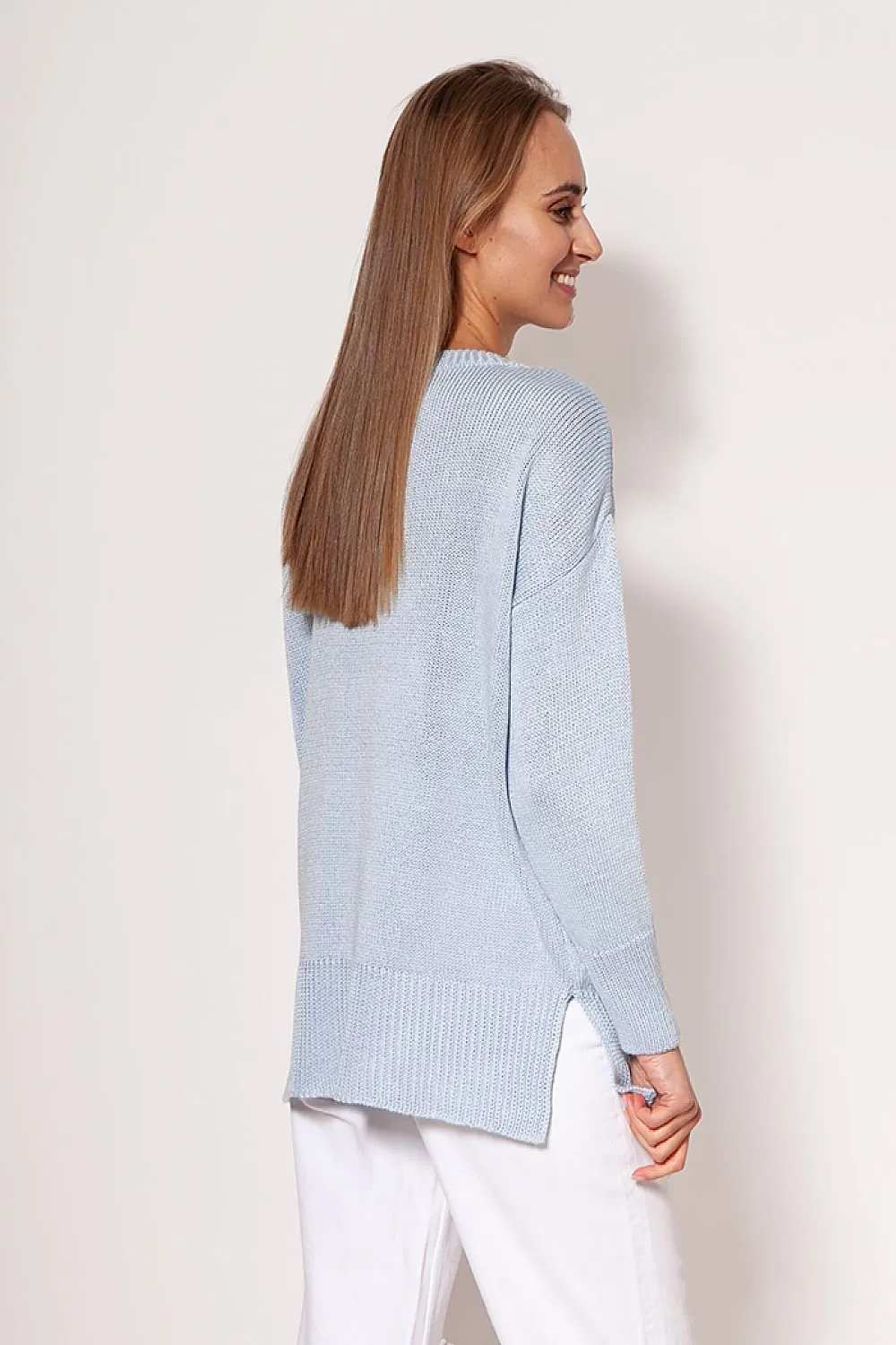 Cosy Thigh-Length Knit Jumper