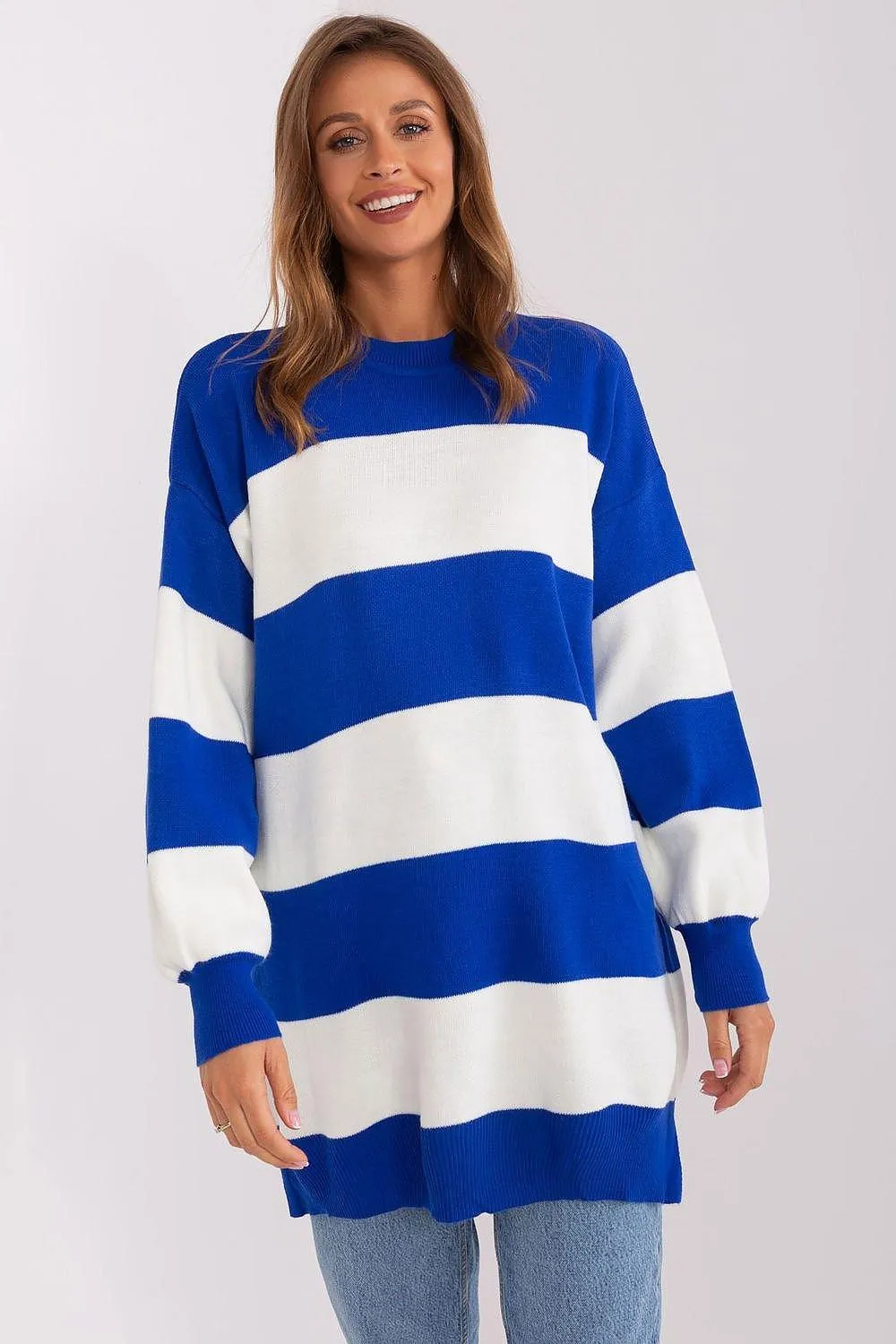 Cozy Chic Striped Acrylic Sweater - A Versatile Wardrobe Staple