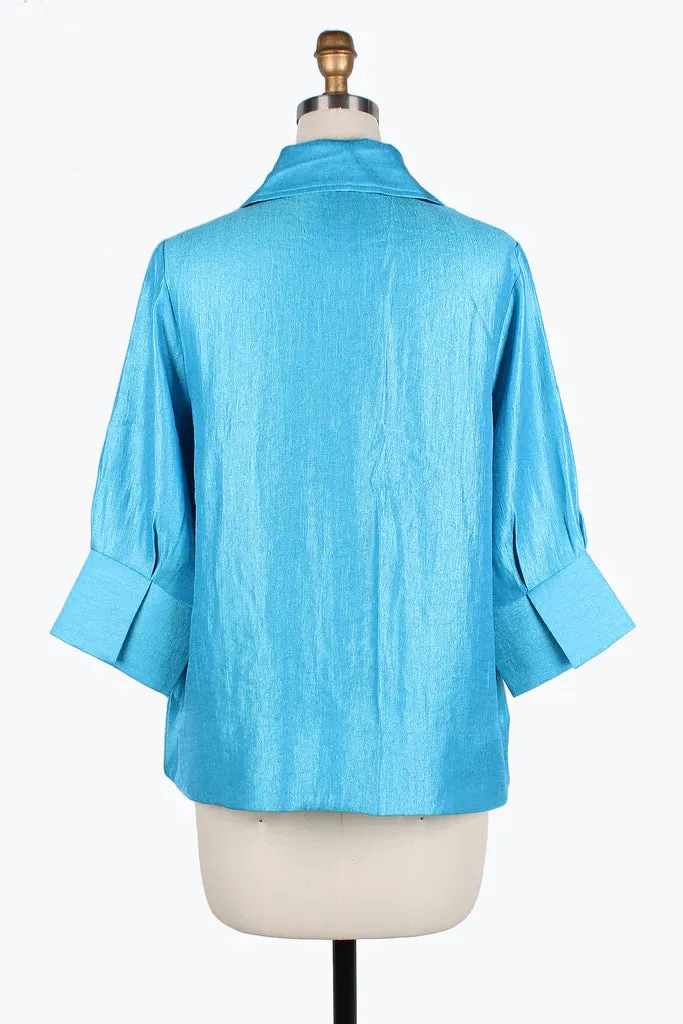 Damee Wide Ball collar jacket 4741-Sky