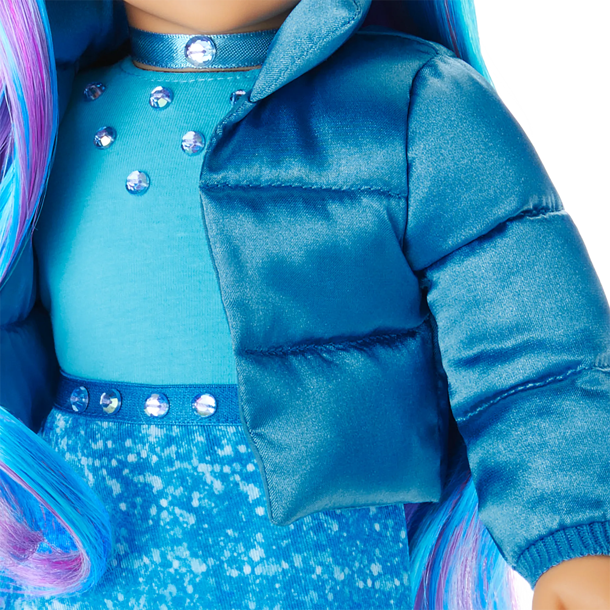 December Blue Beauty Topaz Outfit for 18-inch Dolls