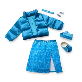 December Blue Beauty Topaz Outfit for 18-inch Dolls