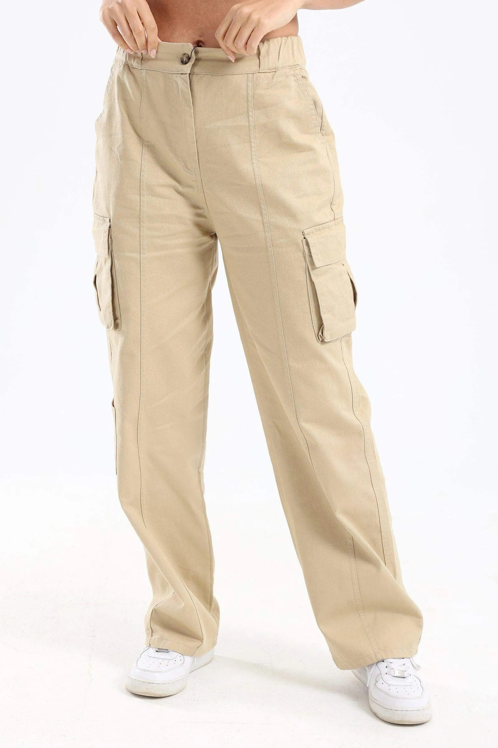 Denim Cargo Pants