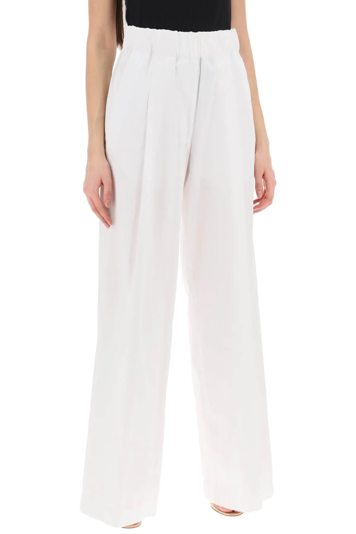 Dries van noten poplin palazzo pants in p