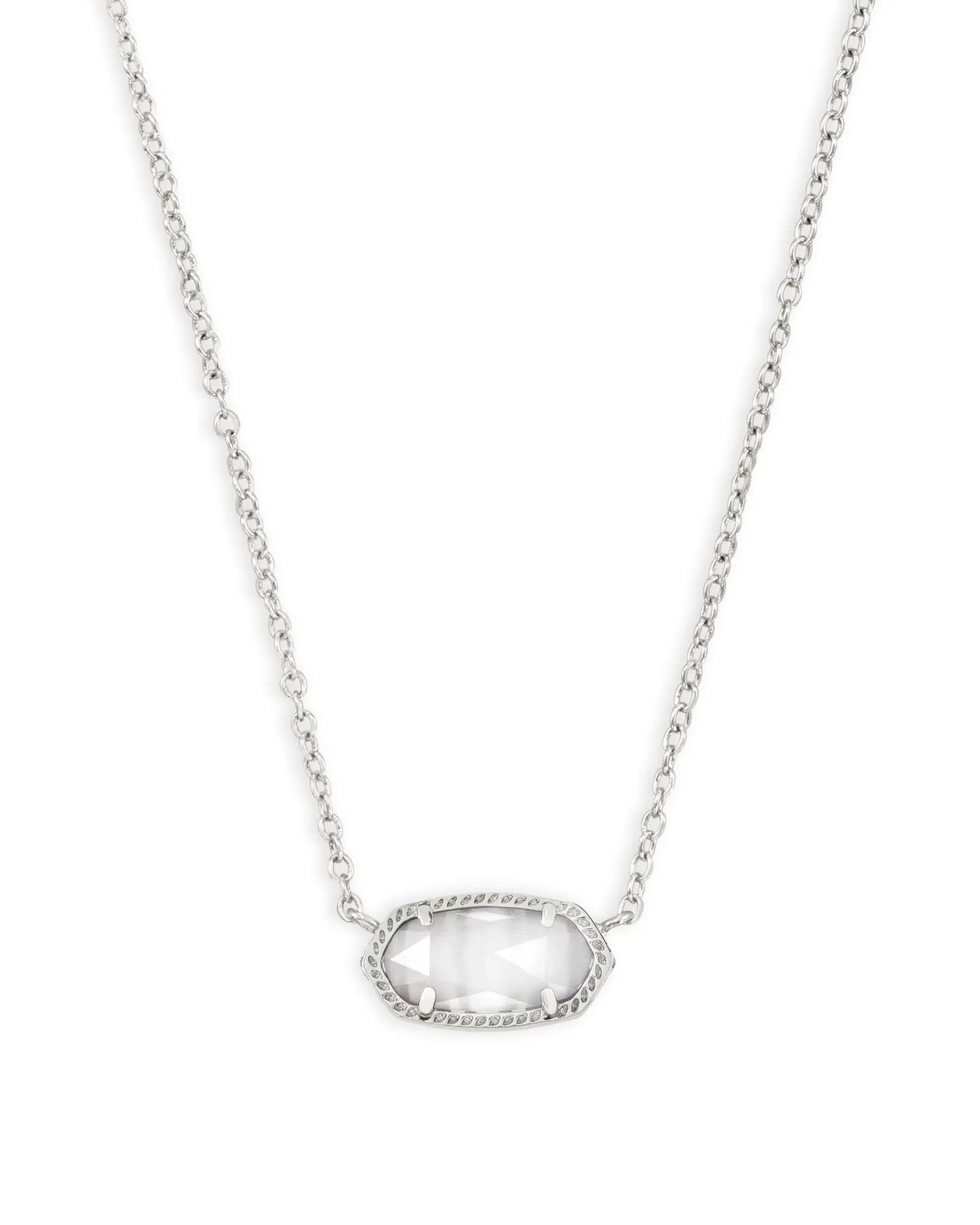 Elisa Signature Pendant in Rhodium