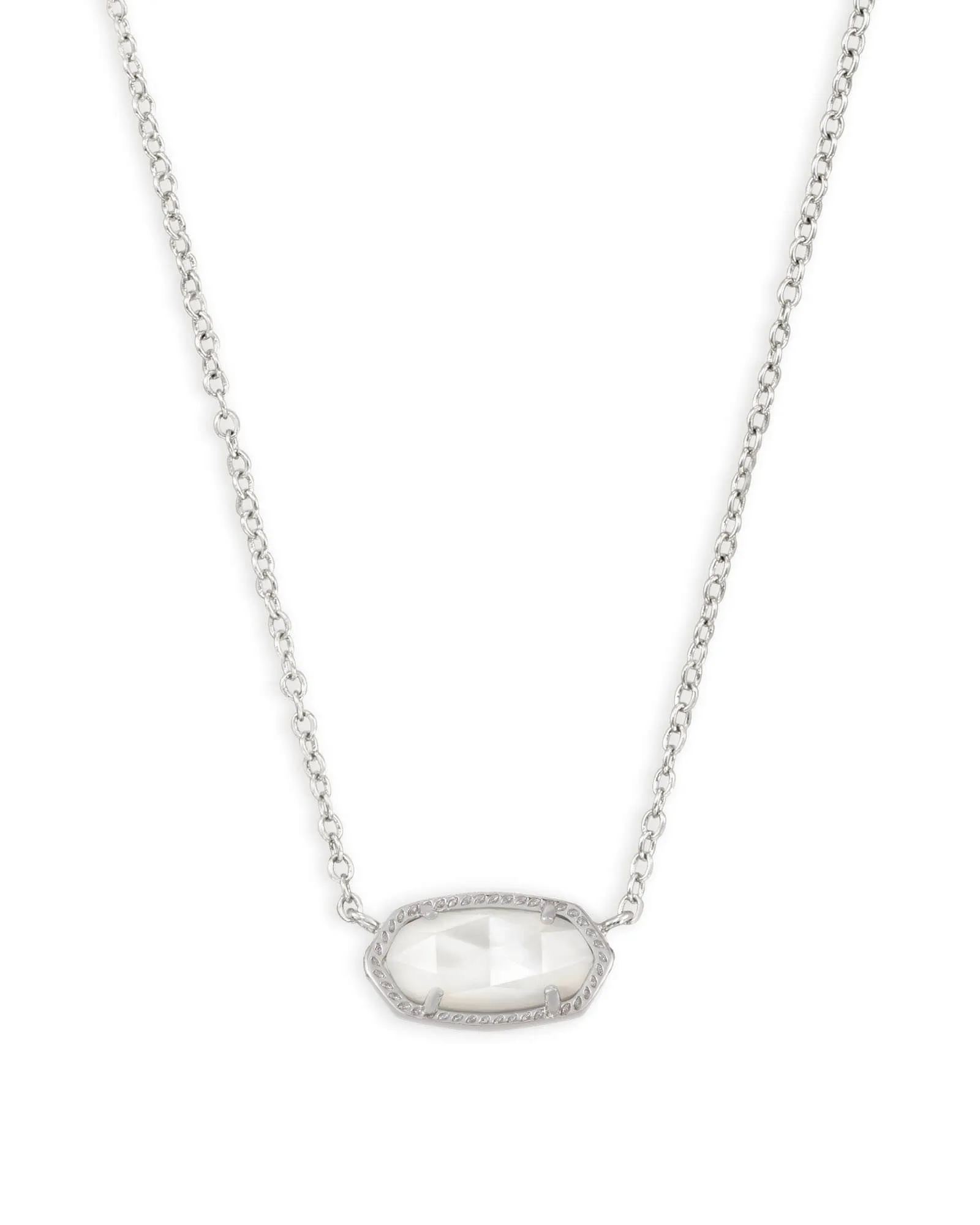 Elisa Signature Pendant in Rhodium