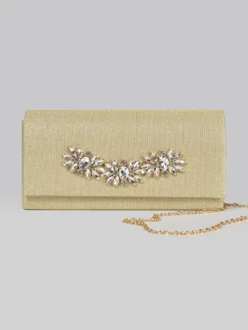 Embellished Shimmery Clutch