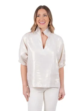 Emily McCarthy White Gold Poppy Top