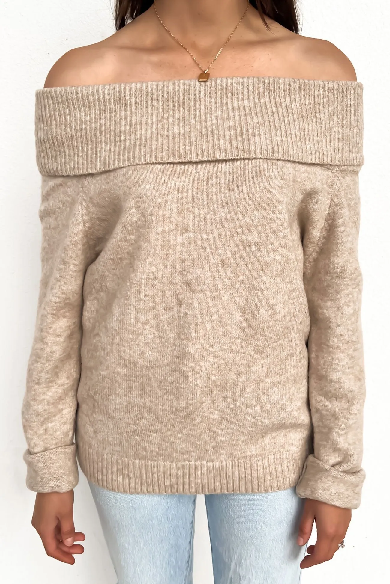 Erica Knit Jumper Latte