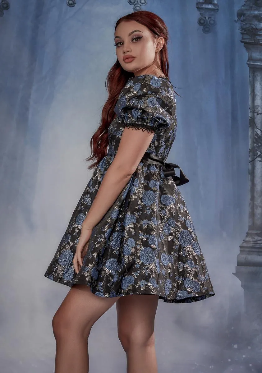 Fanged Faerie Brocade Babydoll Dress