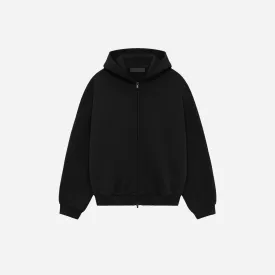 Fear of God Essentials Heavy Fleece Fullzip HoodieBlack