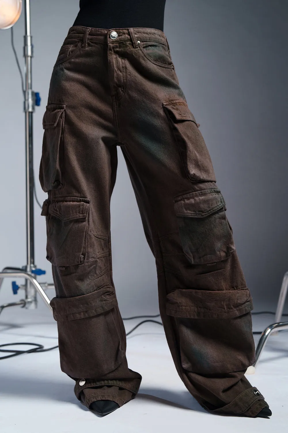 Fernwood Baggy Barrel Cargo Jeans