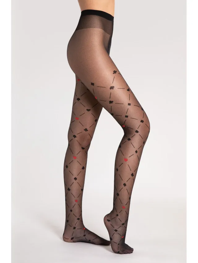 Fiore Poker 15 Den Design Pantyhose