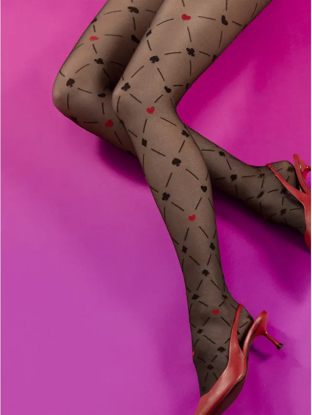 Fiore Poker 15 Den Design Pantyhose