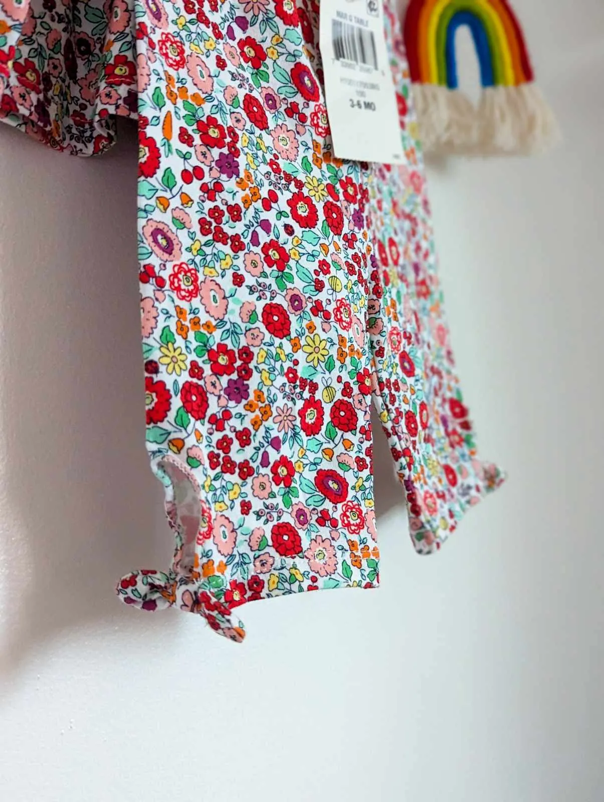 First Impressions Dress & Leggings Set in Sketchy Florals (3-6)