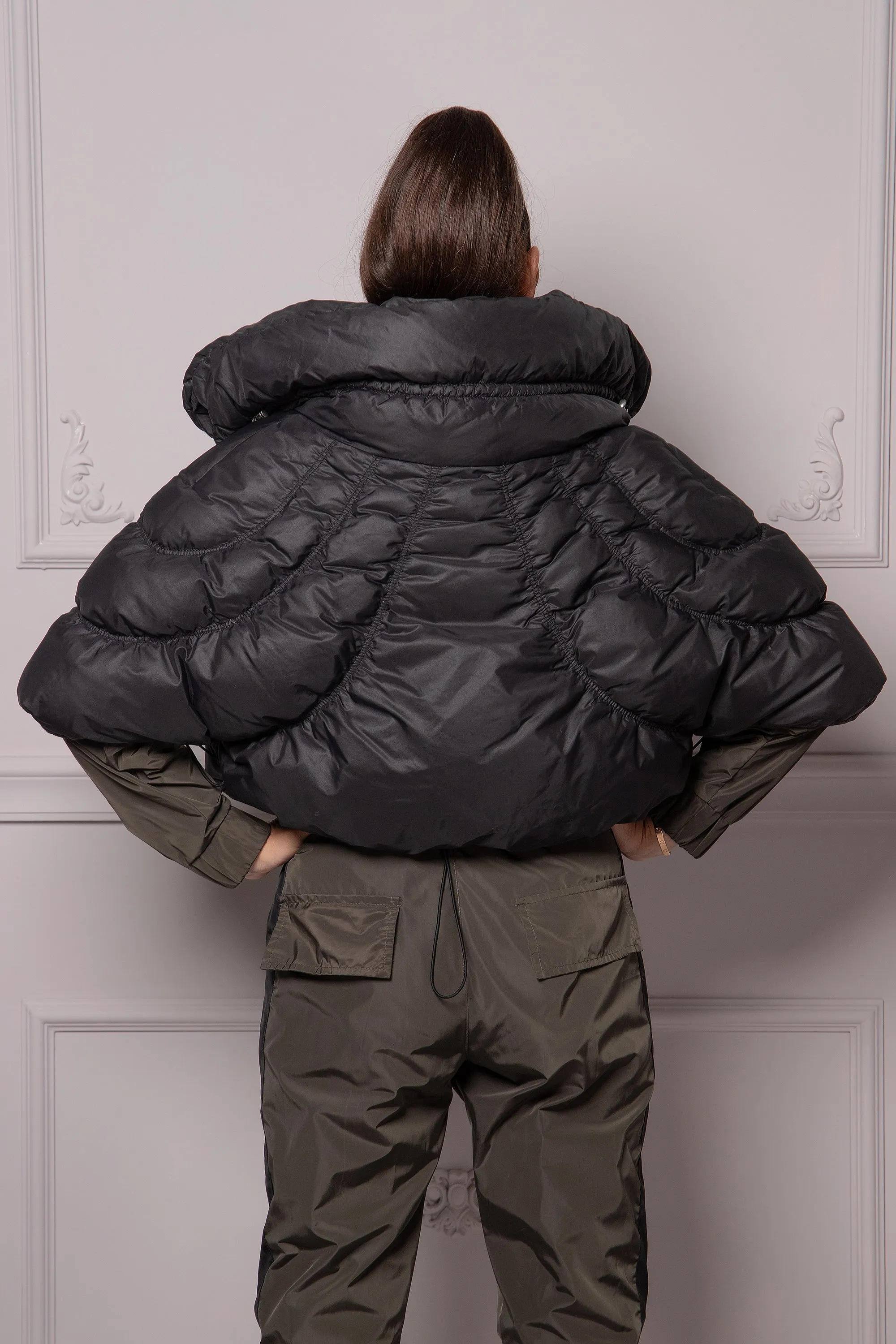 GATHERED PUFFER JACKET