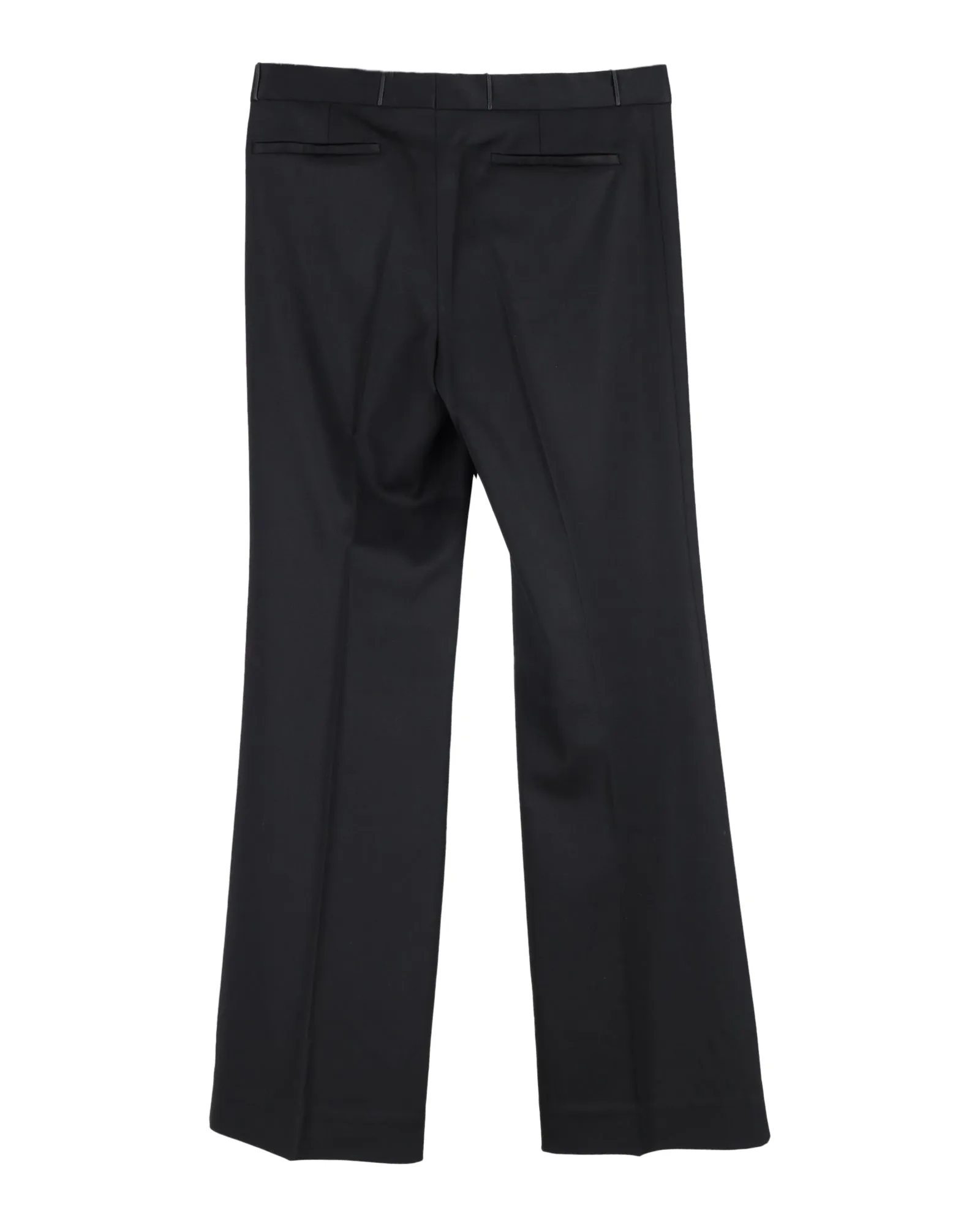 Gucci Wide-Leg Trousers in Black Silk