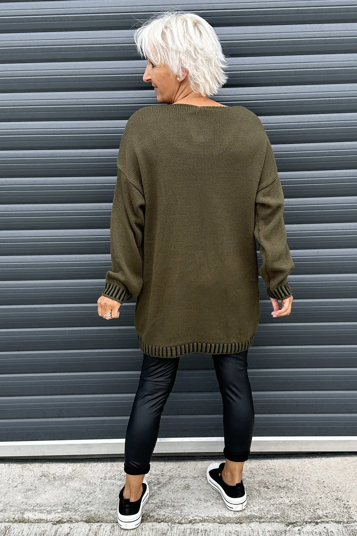 Harper Knitted Jumper Khaki