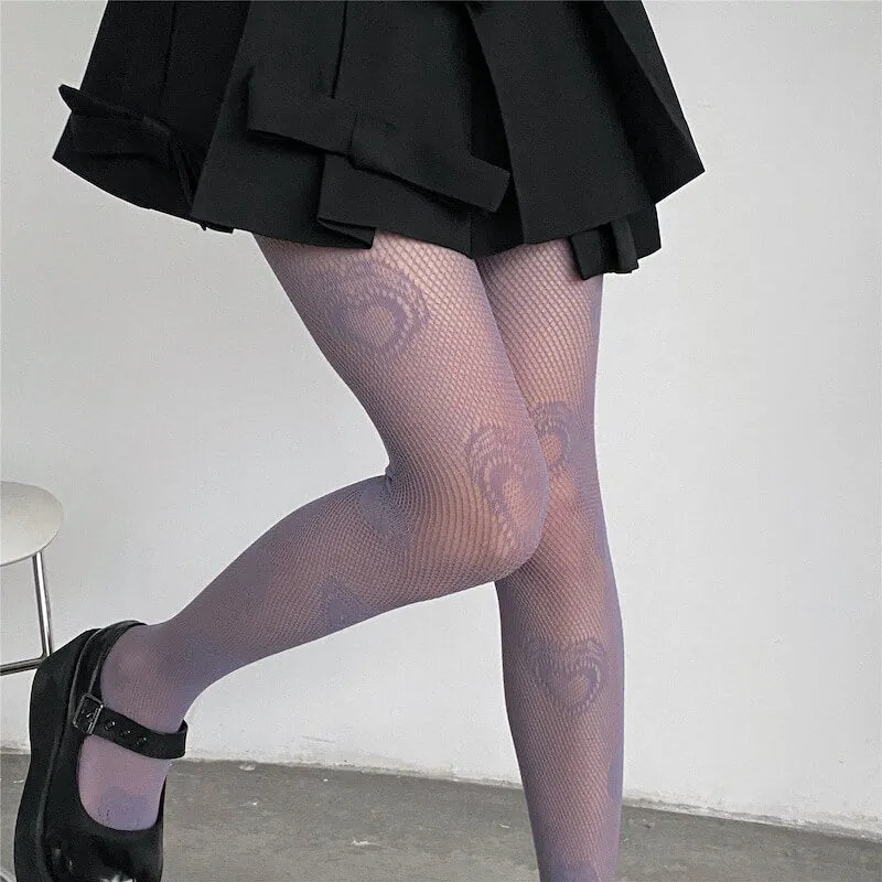 Hearts vintage lace tights