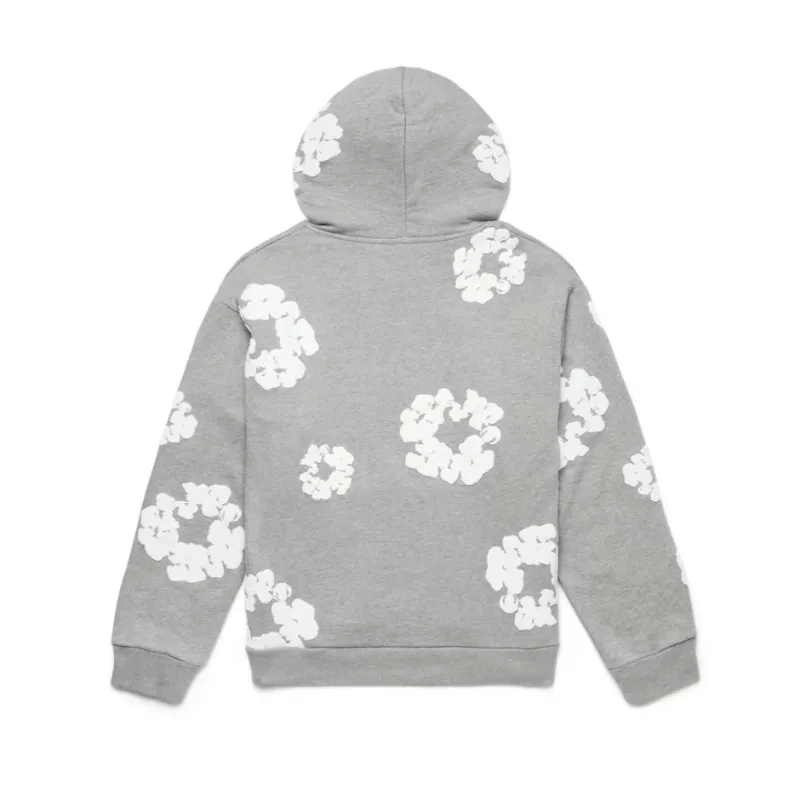 Hoodie Cotton Wreath Grey | Denim Tears