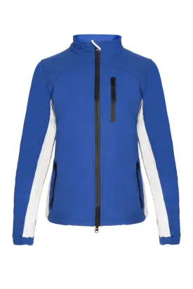 Kids Softshell Jacket - Royal Blue and White